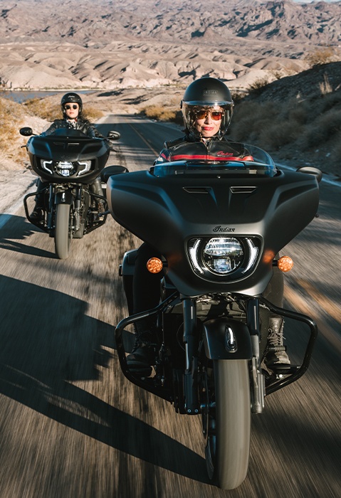 Lineup of Indian motorcycles